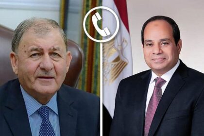 الرئيس السيسي ونظيره العراقي يتبادلان التهاني بمناسبة حلول عيد الفطر المبارك
