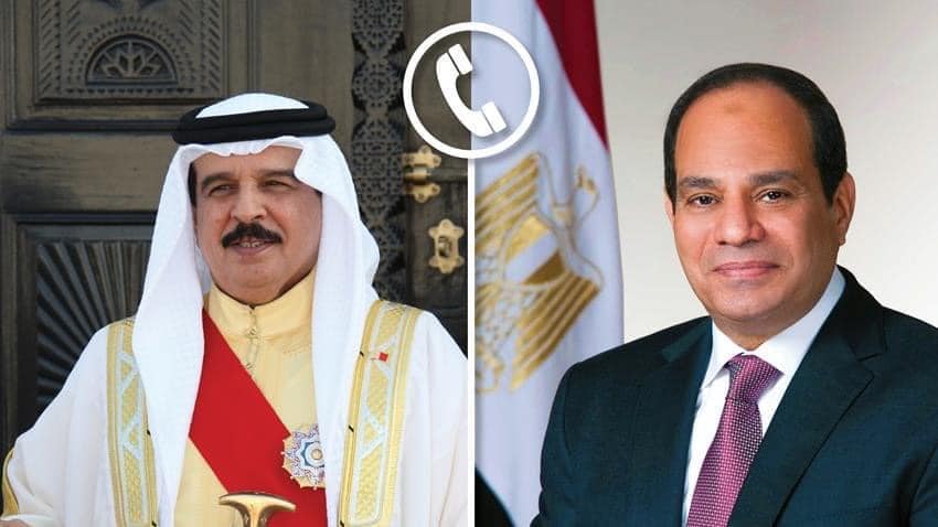 الرئيس السيسي يهنئ عاهل البحرين بعيد الفطر المبارك