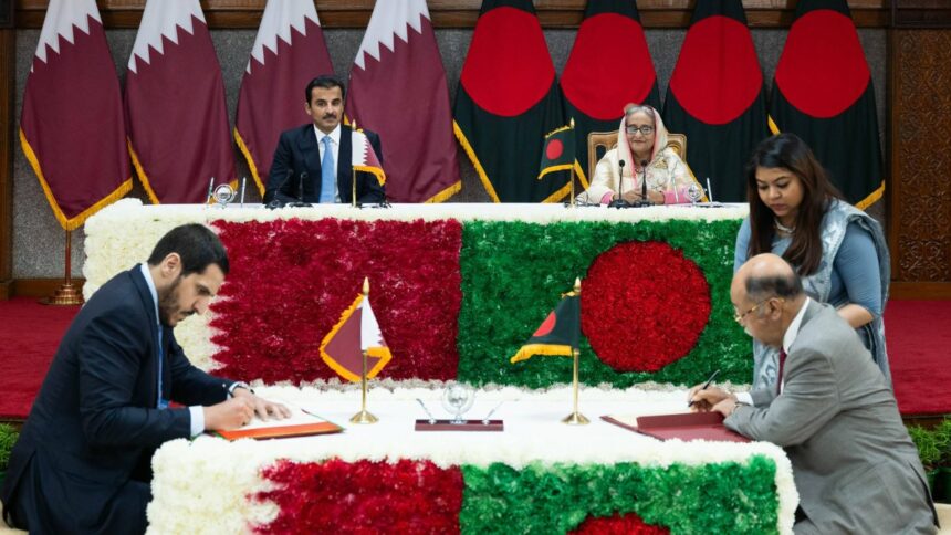 قطر وبنغلاديش توقعان اتفاقيات لتشجيع وحماية الاستثمار والتعاون في مجال العمل والنقل البحري