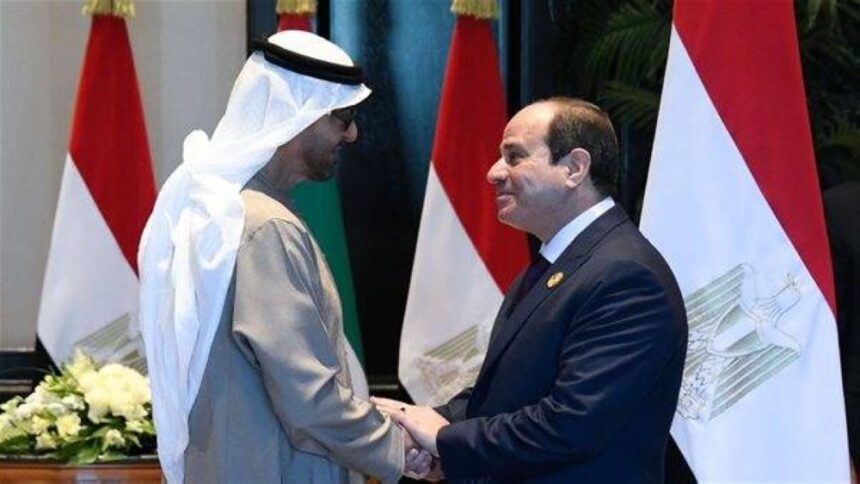 تعزية الرئيس السيسي للشيخ محمد بن زايد بوفاة الشيخ طحنون - بوابة البلد