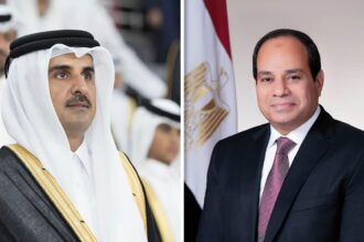 الرئيس السيسي وأمير قطر يؤكدان على استمرار الجهود المشتركة لوقف الحرب في غزة - بوابة البلد