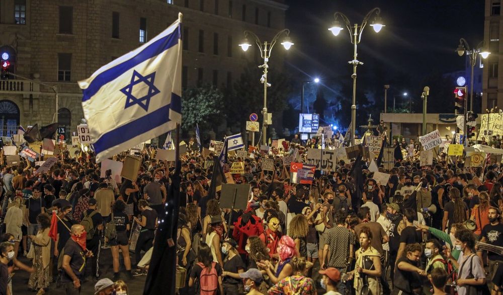 استمرار الاحتجاجات الإسرائيلية ضد حكومة نتنياهو في تل أبيب - بوابة البلد